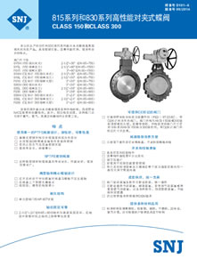 800系列高性能对夹式蝶阀（150级...